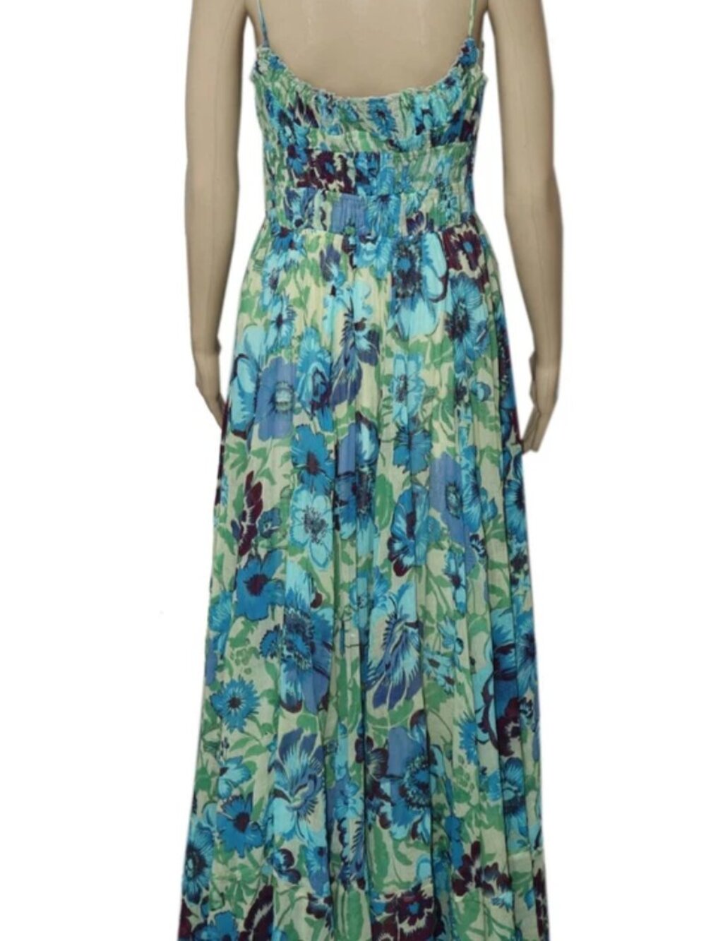 Free People FP One Ciella Printed Maxi Dress Floral Smocked XS - Picture 6 of 7